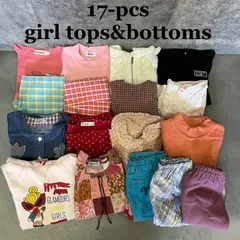 【T-1277】キッズ　ガール　子供服　女の子　120cm Tシャツ　パーカー　ワンピース　ズボン　まとめ