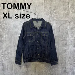 【Y-752】TOMMY トミー XL デニムジャケット 濃紺 Gジャン インディゴ アメカジ カジュアル 古着 レディースのサムネイル