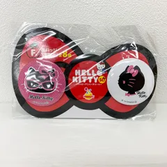 Happyくじ ハローキティ 50th～ハッピーアニバーサリー☆～ F賞 缶バッジSET(2個セット)