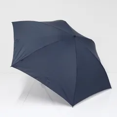 MUJI 2通りにたためる 折りたたみ傘 USED美品 ネイビー 紺 無印良品 男女兼用 折傘 55cm KR FM03のサムネイル