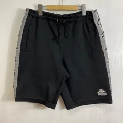 Kappa カッパ ハーフ パンツ オミニ ロゴテープ ジャージ スポーツ トレーニング 古着 VINTAGE ブラック E215のサムネイル