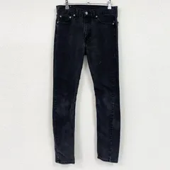 Levi’s　リーバイス　510　ブラックデニムパンツ/ジーンズ　ジップフライ　黒　ブラック　W32サイズ　古着【値引き交渉OK！】