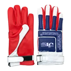 JT Racing USA VINTAGE RACING GLOVE RED × WHITE × BLUE/レーシンググローブ モトクロス サーキット レース 2スト オフロード バイク オフ車のサムネイル
