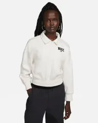 ナイキ スポーツウェア フェニックス フリース クロップド ポロ カラーTシャツ DZ3112-030のサムネイル