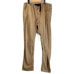 【中古】　GRAMicci　綿パン　クライミングパンツ　ウエストゴム　ベルト　ジップフライ　無地　アウトドア　古着　/1153
