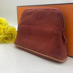 HERMES ポリード オランジュ コスメポーチ 9295 - メルカリ