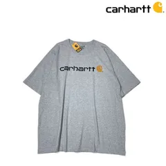 カーハート 半袖 Tシャツ US購入 ロゴプリント グレー①181218