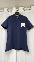 美品 ブルックスブラザーズ ロゴ 長袖シャツ ネイビー 4サイズ 160 76A 