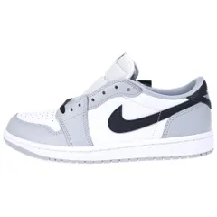 NIKE (ナイキ) AIR JORDAN 1 RETRO LOW OG Barons エアジョーダン 1 ロー バロンズ ローカットスニーカーシューズ ホワイト/グレー US8.5/26.5cm CZ0790-110