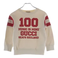 GUCCI (グッチ) Graphic Printed Sweatshirt 両面プリント クルーネック 長袖スウェット トレーナー アイボリー キッズ 681993 XJD1Wのサムネイル