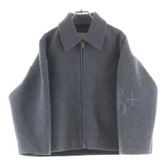 JIL SANDER NAVY (ジルサンダーネイビー) メルトンウール ジップアップジャケット グレーのサムネイル