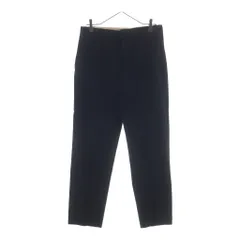 LEMAIRE (ルメール) センタープレス ボタンフライ ストレートスラックスパンツ ブラックのサムネイル