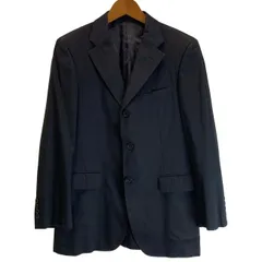 【中古】　BURBERRY BLACK LABEL　テーラードジャケット　無地　シングルボタン　日本製　古着　/1156