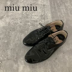 ミュウミュウ レースアップシューズ ビジュー - メルカリ