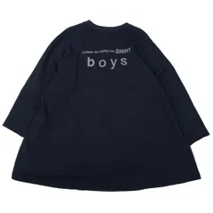 コムデギャルソンシャツボーイズCOMME des GARCONS SHIRT boys バックロゴオーバーサイズラグランスウェット 紺M
