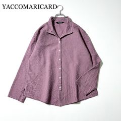 4定番人気未使用級 ヤッコマリカルド ゆったり ピンタック ブラウス