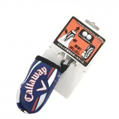 【新品】キャロウェイ ボールケース ブルー×白 カラビナ付 ボールポーチ ゴルフ Callaway