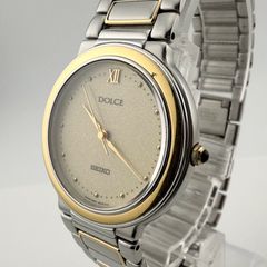 稼働/新品電池】SEIKO DOLCE ラウンド メンズ腕時計 クォーツ - メルカリ