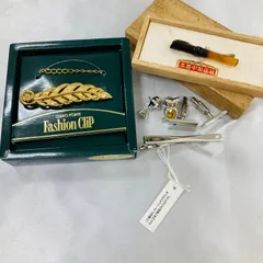 A【まとめ売り】ネクタイピン カフスボタン SWAROVSKI  スワロフスキー フクロウ ピンバッジ 本鼈甲 べっ甲 べっこう クレージュ メンズ スーツ 小物 アクセサリー ビジネス