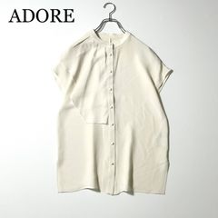 ⭐︎Mikan様専用⭐︎グリーンブラウス アドーア 美品 - メルカリ