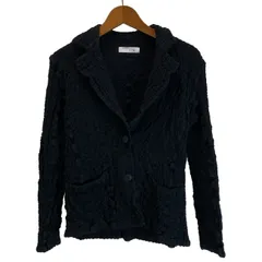 【中古】　ISSEY MIYAKE me　テーラードジャケット　シングルボタン　無地　ストレッチ　シャーリング加工　日本製　ドメスティック　古着　/2496のサムネイル