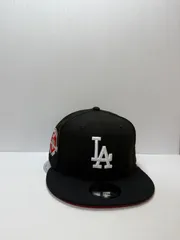 ニューエラ ロサンゼルスドジャース 50thアニバーサリー 9fifty スナップバックキャップ ブラックカラー