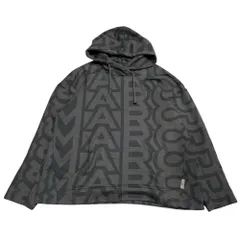 ◆未使用品◆MARC JACOBS マークジェイコブス スウェット プルオーバー パーカー 黒×チャコール系 メンズ Lサイズ R6688NBのサムネイル