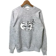 【中古】　Pannill　スウェット　80s vintage　80年代　長袖　トレーナー　クルーネック　裏起毛　ラグラン　Coca・Cola　プリント　USA製　アメカジ　古着　/1591のサムネイル