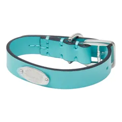 ティファニー ロゴ 首輪 犬 ペット ブルー レザー レディース TIFFANY&Co.【1-0270129】のサムネイル