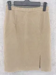 ◇ DES PRES デ プレ バックジップ 膝丈 フレア スカート 1 ベージュ *  【1002799807555】のサムネイル