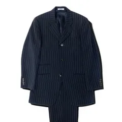 42e13 KENZO ケンゾー スーツセットアップ テーラードジャケット スラックス ストライプ 3412-1026 3サイズ ネイビー メンズ 男性用k02iのサムネイル