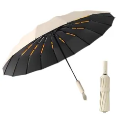 【新品】 自動傘24骨大型傘 晴雨兼用サンシェード傘 大サイズ女性用フルオート折りたたみ日焼け防止傘 サンパラソル (白です) 0
