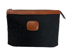 美品‼︎CELINE セリーヌ マカダム柄 ポーチ PVC レザー ベージュ