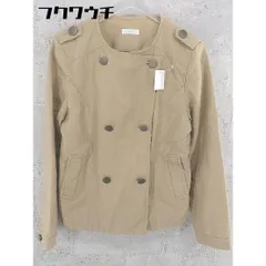 ◇ fredy repit フレディレピ 長袖 ノーカラー ジャケット サイズ38 ベージュ レディース 【中古】 【1101290004026】のサムネイル