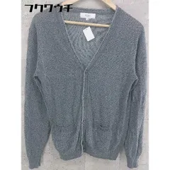 ◇ B:MING by BEAMS ビーミング by ビームス リネン混 長袖 ニット カーディガン サイズM グレー系 メンズ 【中古】 【1101280003527】