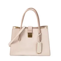 [中古] MIU MIU ミュウミュウプッシュロック コンバーチブル トートピンクゴートスキンレザーA