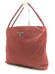 美品【PRADA】トートバッグ ロゴ金具 ロゴジャガード 巾着 ナイロン