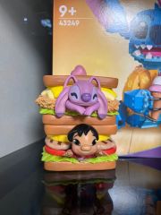 5月末までお値下げ】スティッチ ハンバーガー型フィギュア 5体セット