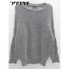 ◇ URBAN RESEARCH ROSSO アーバンリサーチ ロッソ ウール 長袖 ニット セーター サイズF グレー レディース 【中古】 【1102120000683】
