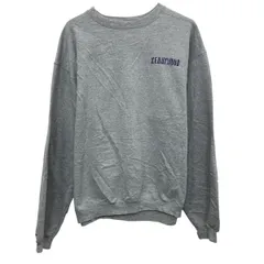 00s メキシコ製 Champion ロゴスウェット トレーナー L グレー チャンピオン プルオーバー 00年代 ワンポイント 裏起毛 秋物 a805-5470