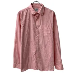 L.L.Bean 長袖 無地シャツ L ピンク エルエルビーン ボタン 無地 シンプル 胸ポケット 長袖シャツ トップス 春物 a805-5523のサムネイル