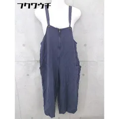 ◇ merlot メルロー リネン混 サロペット ネイビー系 レディース 【中古】 【1103050010384】のサムネイル
