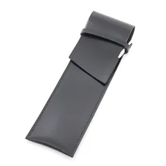 エルメス レザー ペンケース ブラック カーフ 万年筆  ペン先 黒 筆入れ 巻きベルト ステーショナリー【中古】のサムネイル