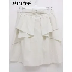 ◇ ◎ LAISSE PASSE レッセパッセ ウエストベルト付き ミニ スカート サイズ38 アイボリー系 レディース  【1109080005000】のサムネイル
