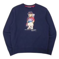 ✨人気✨ポロラルフローレン スウェット ポロベア ネイビー Vガゼット 
