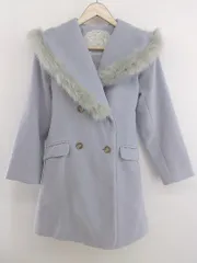 ◇ ◎ MAJESTIC LEGON フェイクファー 中綿 長袖 コート サイズM ラベンダー パープル レディース E  【1302200003546】のサムネイル