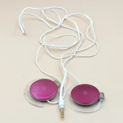 【D41452】（現状品）オーディオテクニカ ATH-EQ300M 耳掛けイヤホン ピンク ※ジャンク※