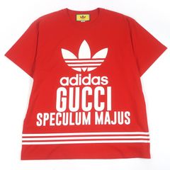 新品 Msize アディダス × グッチ 半袖 Tシャツ トレフォイル 総柄 