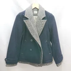 ◇ Ungrid アングリッド スタッズ 無地 長袖 ピーコート サイズM ネイビー レディース E  【1303020009466】のサムネイル
