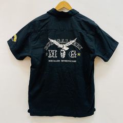 RUDE GALLERY BLACK REBEL スカル刺繍 ボーリングシャツ - メルカリ
